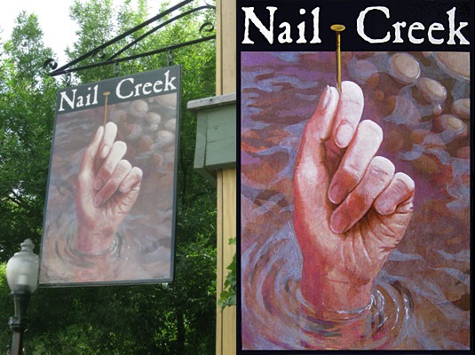 Nail Creek Pub - Pub sign